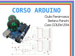 CORSO ARDUINO