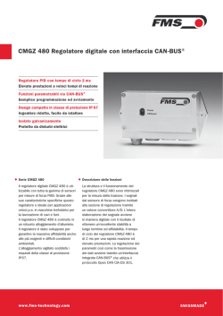 CMGZ 480 Regolatore digitale con interfaccia CAN-BUS®