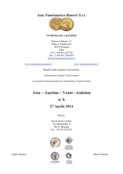 Medaglie Italiane - Numismatica Ranieri