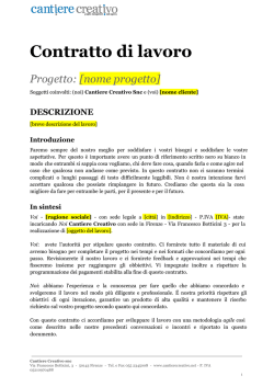 Modello contratto
