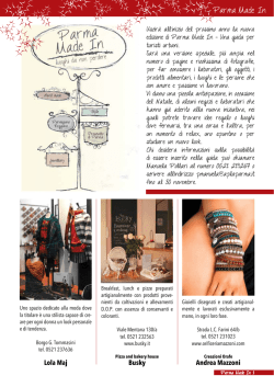 Parma Made In - speciale (allegato al n&deg; di novembre)