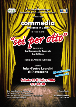 Piovezzano / La Commedia &ldquo;Sei per otto&rdquo;