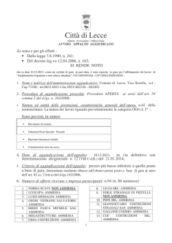 Appalto aggiudicato prat n 1_ 2014