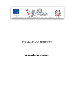 PIANO ANNUALE INCLUSIONE anno scolastico 2014/2015