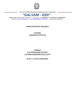 PROCLAMAZIONE ELETTI CDI