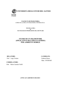 UNIVERSIT&Agrave; DEGLI STUDI DEL SANNIO