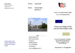 Programma del Corso - ARCAT Friuli Venezia Giulia