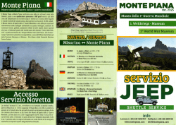 Brochure - Monte Piana