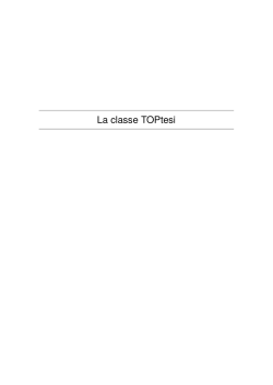 La classe TOPtesi