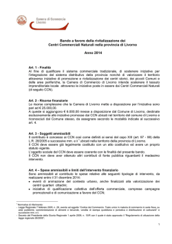Bando - Camera di Commercio Livorno