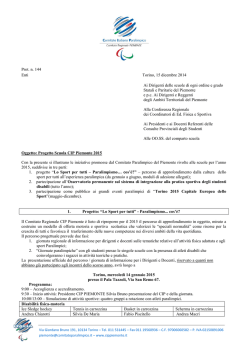 nota CIP - Ufficio Educazione Fisica Torin