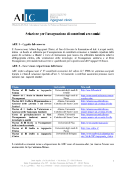 Bando di selezione 27/10/2014 286 KB