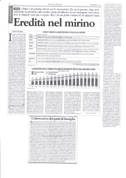 Eredit&agrave; nel mirino - Istituto Nuova Etica