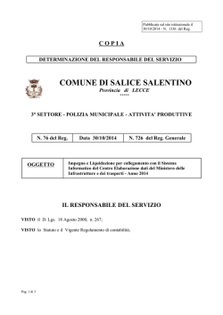 File: Determina n.726 - Comune di Salice Salentino