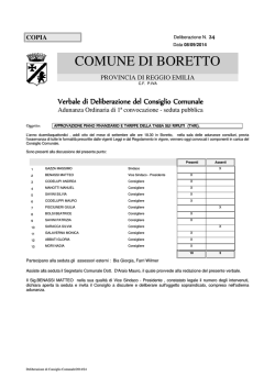 deliberazione approvazione piano finanziario e tariffe tari 2014