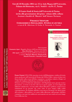Presentazione libro Venturi.cdr - Università degli Studi di Torino