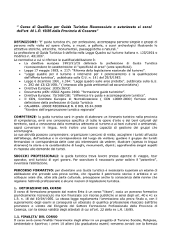 Bando guide turistiche