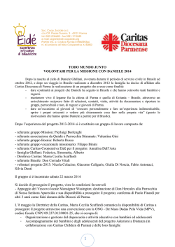 Progetto Todo Mundo Junto 2014