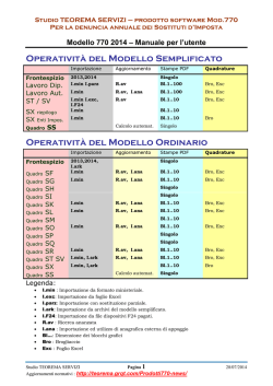 Modello 770 2014