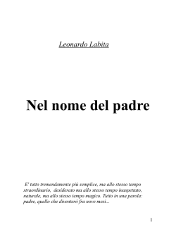 Leonardo Labita III&deg; " Nel nome del padre"