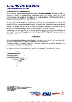 Scarica Determina amministratore unico cis novate ssdarl