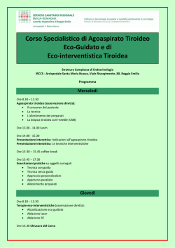 corso agoaspirato - Endocrinologia Oggi