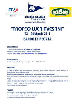 Bando di Regata - Circolo Nautico Brenzone