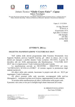 Istituto Tecnico &ldquo;Giulio Cesare Falco&rdquo; - Capua