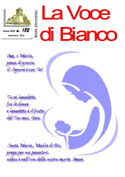 Settembre - Parrocchia Bianco