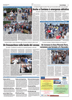 Anche a Cumiana &egrave; emergenza abitativa Un