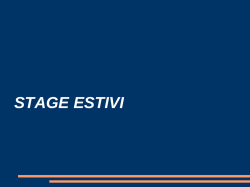 Presentazione Stage Copernico 27 marzo 2014