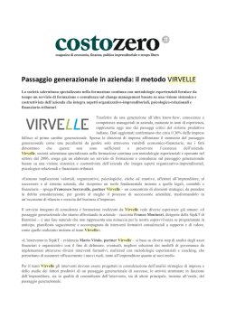 Passaggio generazionale in azienda: il metodo Virvelle &ndash; CostoZero