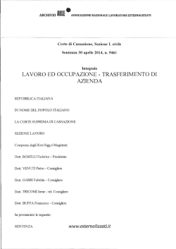 Sentenza CASSAZIONE NEG. ACCENTURE N