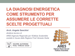 Convegno pubblico 18 marzo DIAGNOSI ENERGETICA