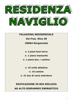 scarica il pdf del capitolato descrittivo