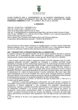 avviso conferimento incarico