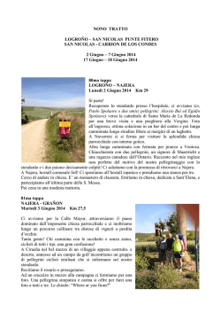 Diario - Confraternita di San Jacopo di Compostella