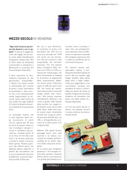 MEZZO SECOLO DI VENDING