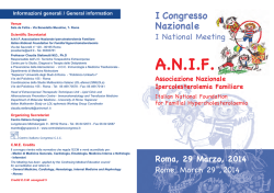 programma preliminare