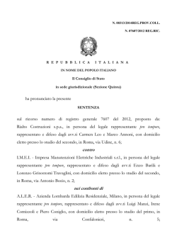 Quarta Sezione, Est. Quadri