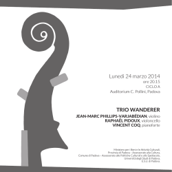 CONCERTO 24.03 - Amici della musica di Padova