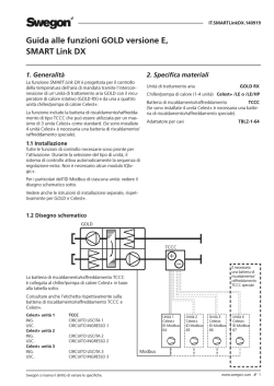 Guida alle funzioni GOLD versione E, SMART Link DX