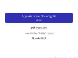 Appunti di calcolo integrale