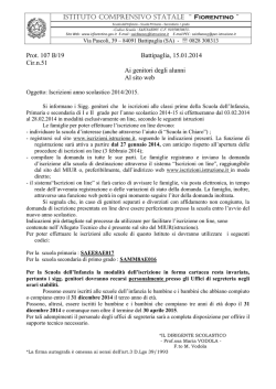 iscrizioni 2014 2015