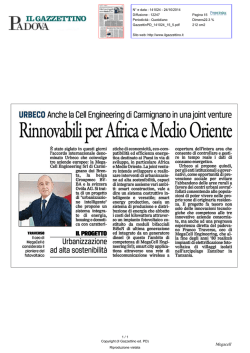 Il Gazzettino PD - MegaCell engineering