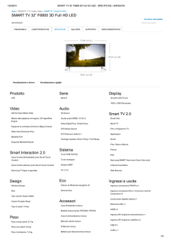 SMART TV 32&rdquo; F6800 3D Full HD LED Prodotto