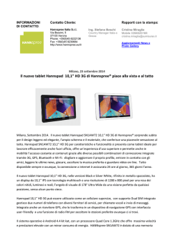 Il nuovo tablet Hannspad 10,1&rdquo; HD 3G di Hannspree&reg; piace