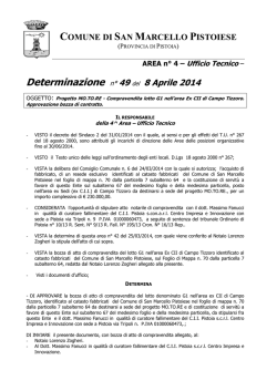 Determina n&deg; 49 del 08.04.2014