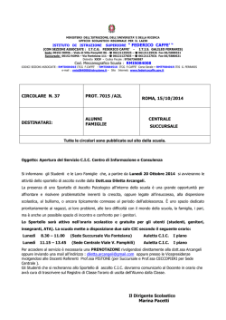 ALUNNI FAMIGLIE CENTRA