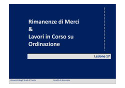 Slide - Universit&agrave; degli Studi di Trento